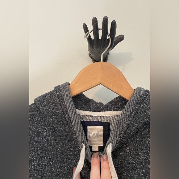 XS Twik Simon’s dark heather grey hoodie. Back to school. Cozy fall. Like new - Picture 3 of 8